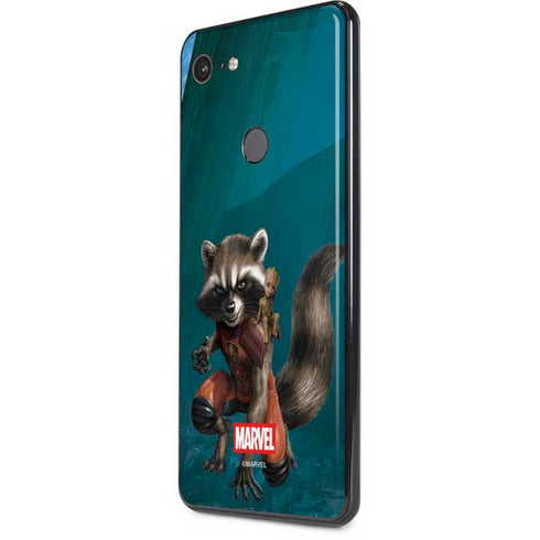 Marvel Rocket and Baby Groot Cosmic Bond Google Pixel 3 XL Skin